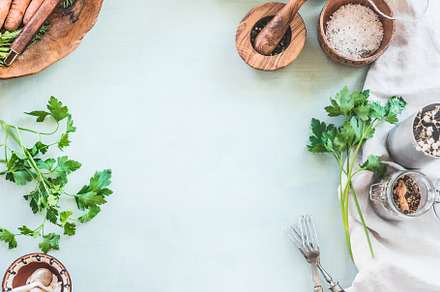 Healthy food background, a Food & Drink Photo by VICUSCHKA