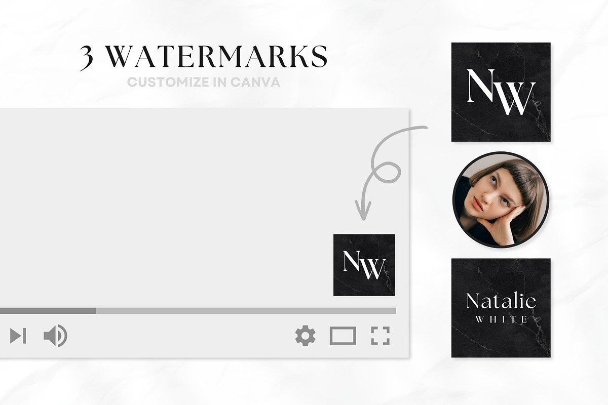 YouTube Branding Kit For Canva, a Social Media Template by OniriqveDesigns (Photo 7 of 10)