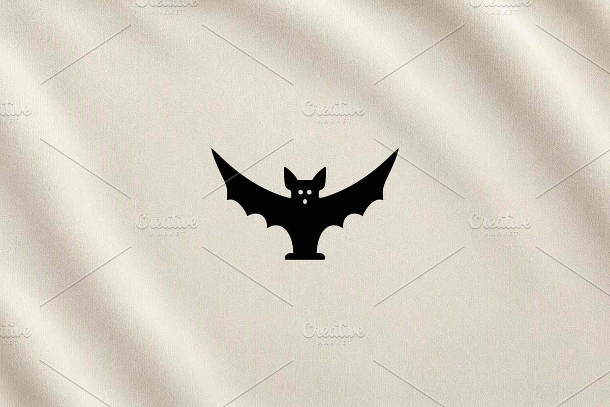 Bat Silhouette Vector, an Animal Illustration by Vectorium Studio (Photo 3 of 4)