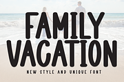 Family Vacation | Script Font, a Script Font by Scratchones (Thumbnail 1 of 8)