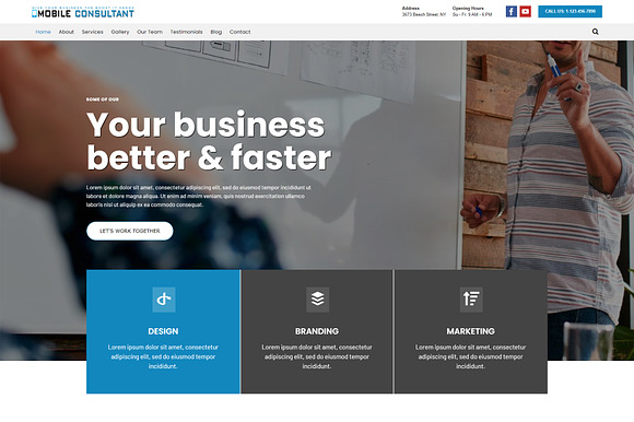 Mobile Consultant WordPress Theme preview 7