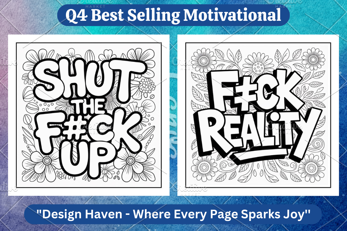 Adult Swear Word Coloring Book, an Illustration by Coco Bloom (Photo 3 of 4)
