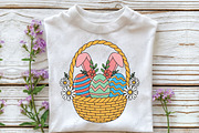 Easter Basket With Bunny PNG, an Illustration by CraftArtStudio (Thumbnail 3 of 4)