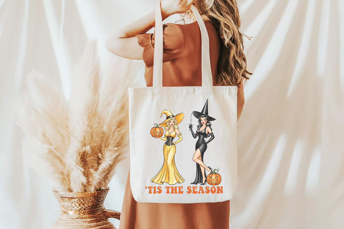 Vintage Halloween Tis the Season PNG, an Illustration by DreamCafeArt (Photo 5 of 7)