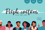 People Emotions Set, a Person Illustration by Dedraw Studio (Thumbnail 1 of 4)