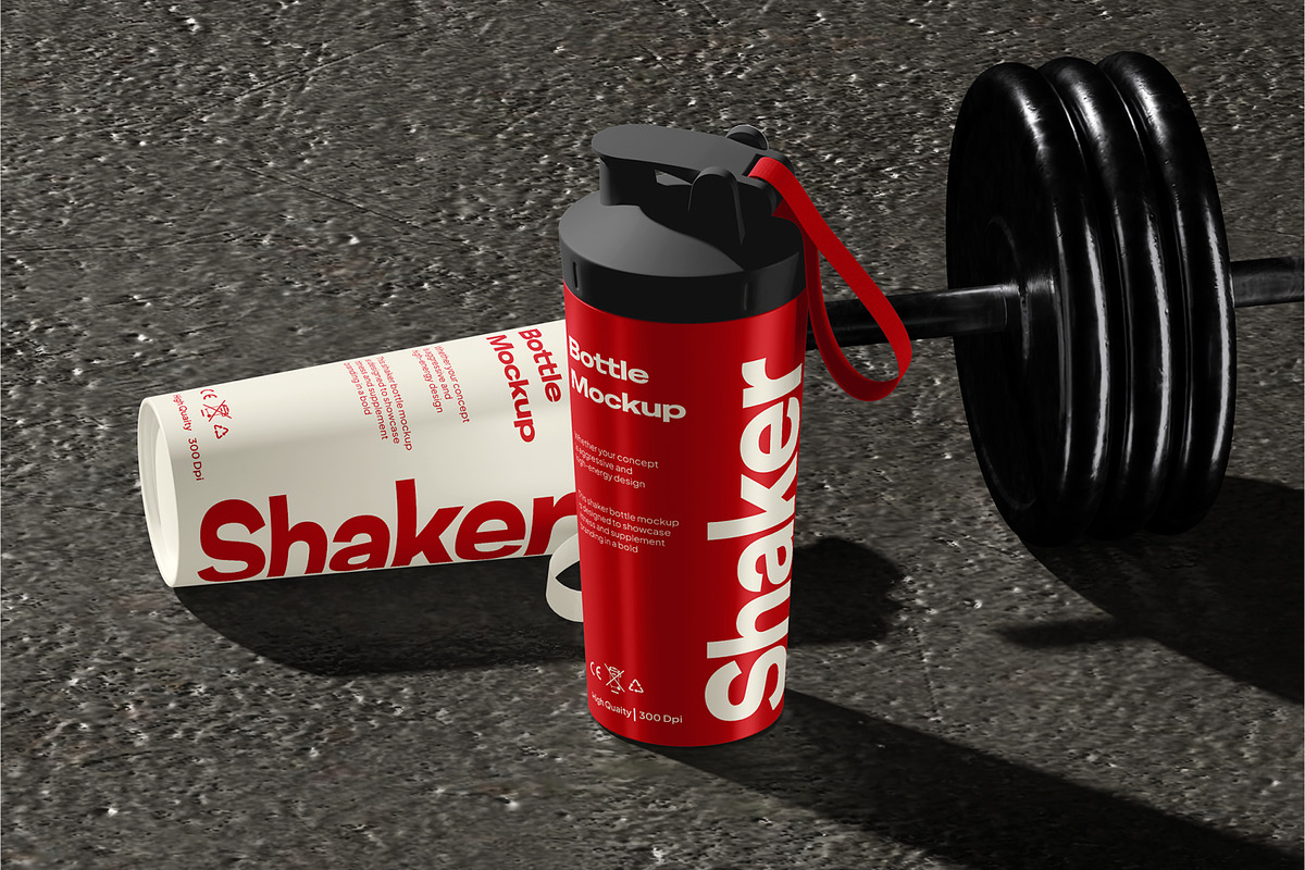 Shaker Bottle Mockup, a Packaging Mockup by Permadi Creative (Photo 4 of 5)