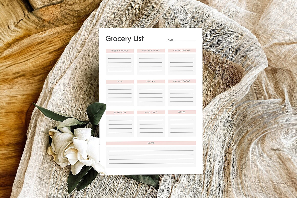 Grocery List, a Stationery Template by DesignDevisers (Photo 8 of 11)