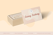 Bakery Business Card Templates, a Stationery Template by Hell Yeah Designs (Thumbnail 4 of 8)