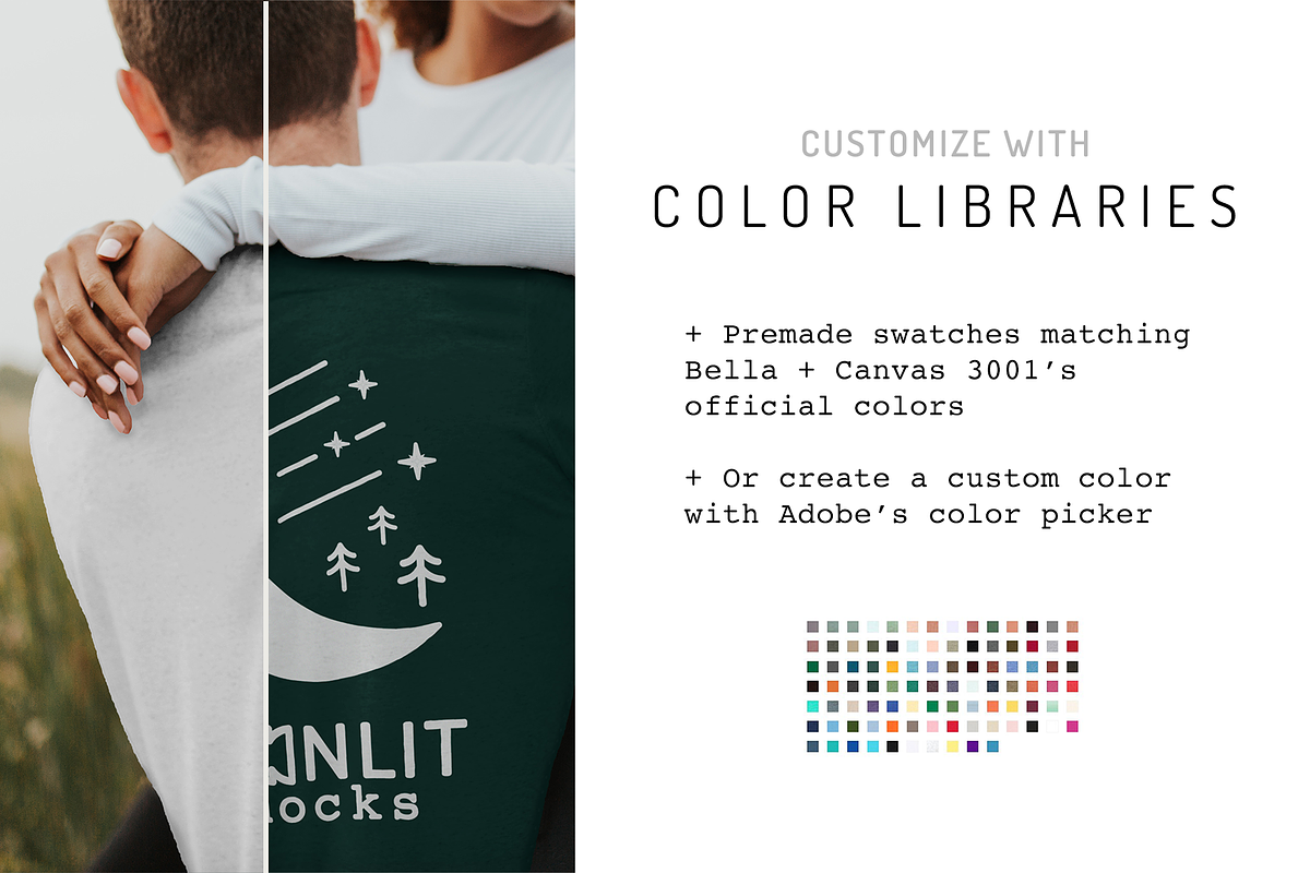 Bella Canvas Backside T-shirt Mockup, a Shirt Mockup by Moonlit Mocks (Photo 2 of 6)