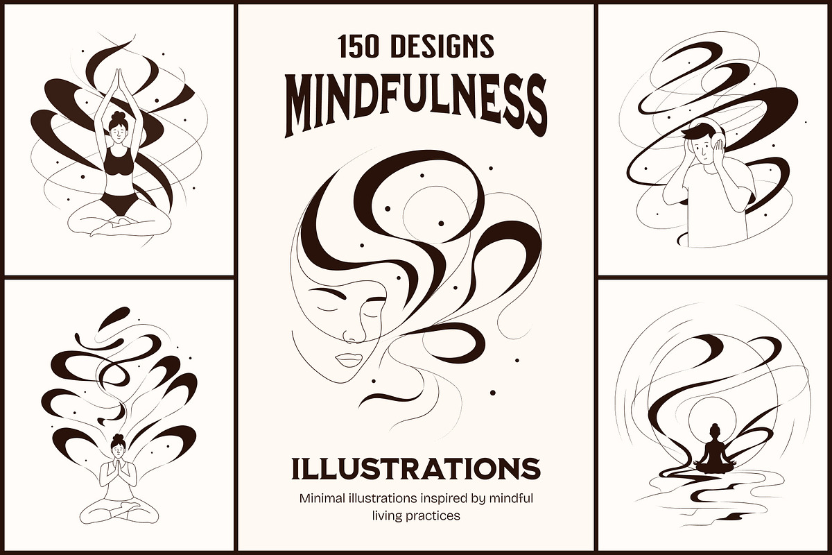 150 Mindfulness Illustration, a Person Illustration by Prosymbols (Photo 1 of 13)