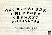 Brush Blackletter - Hand Drawn Font, a Blackletter Font by CC CREATIVE CO (Thumbnail 3 of 9)