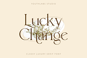 Lucky Change - Luxury Serif Font, a Serif Font by Youthlabs Studio (Thumbnail 1 of 20)