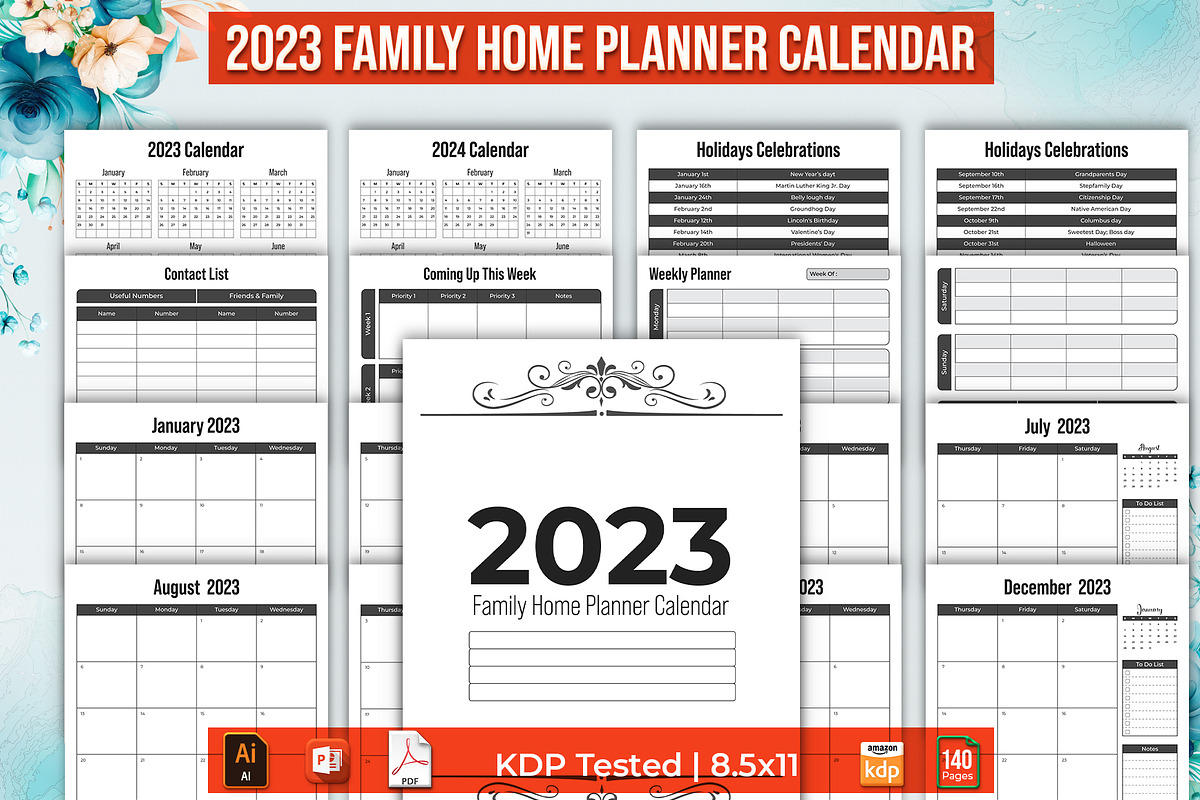 2023 Editable Planner Bundle, a Templates & Theme by Mondols Graphic (Photo 2 of 14)