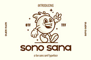 Sono Sana Font - Fun Sans Serif Font, a Sans Serif Font by ariodsgn (Thumbnail 1 of 8)
