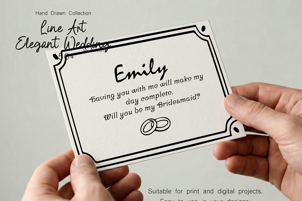 Hand Drawn Elegant Wedding 150+ SVG, an Object Illustration by DreamoraArt (Photo 9 of 12)