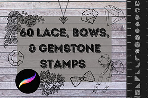 Lace, Gems & Bows Stamp Bundle