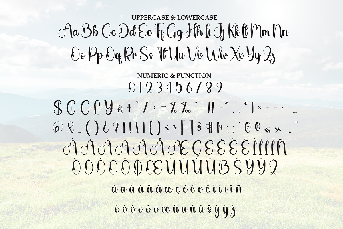 Mountain | Script Font, a Handwritten Font by Scratchones (Photo 7 of 9)