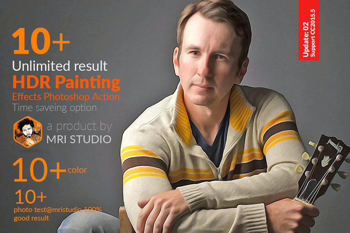 HDR Painting Effect Photoshop Action, an Action Add-On by MRI STUDIO (Photo 1 of 7)
