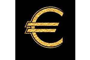 The gold euro. Money symbol. Vector, an Object Graphic by RODINA