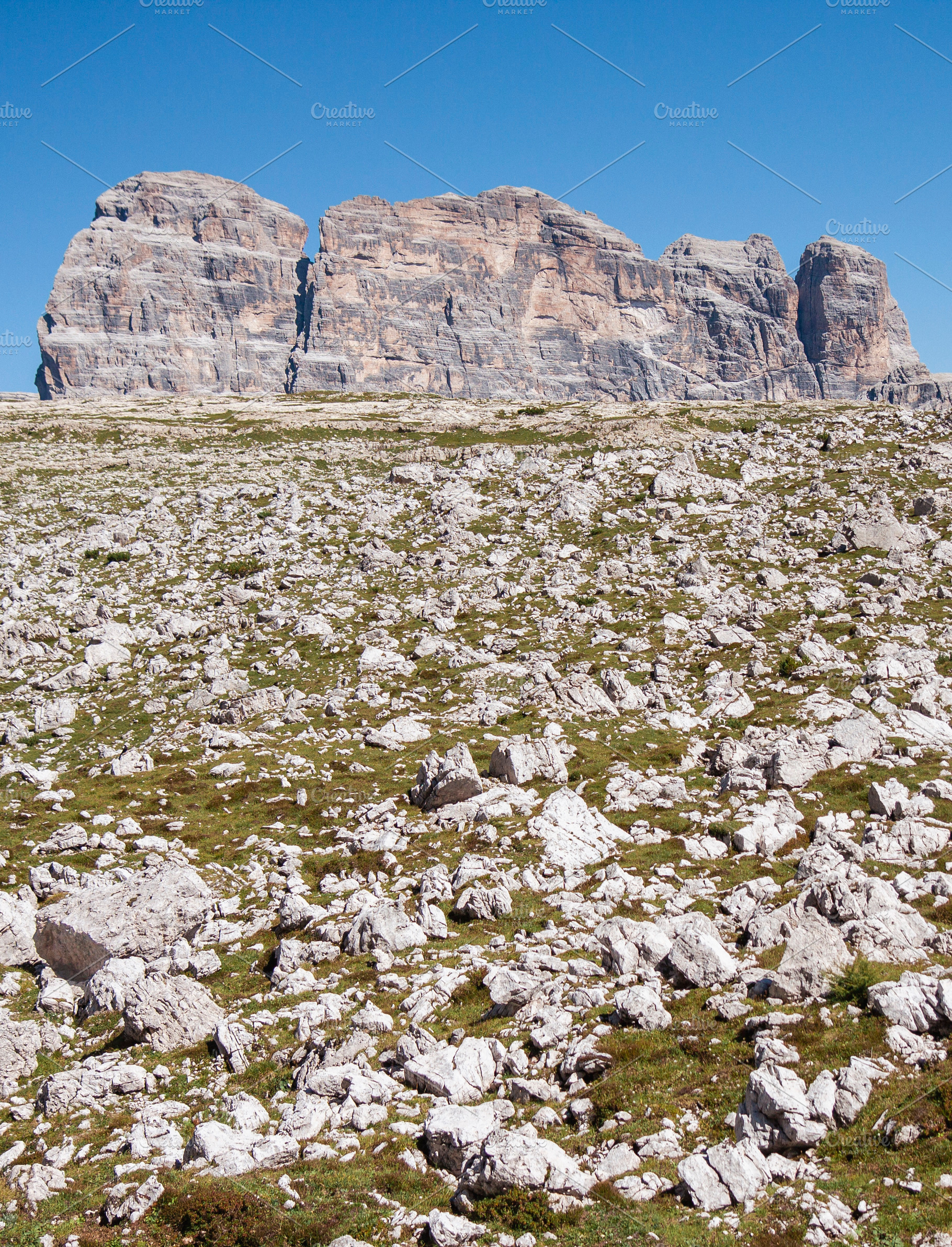 Rocky landscape in Italian Dolomites, a Nature Photo by BOOCYS