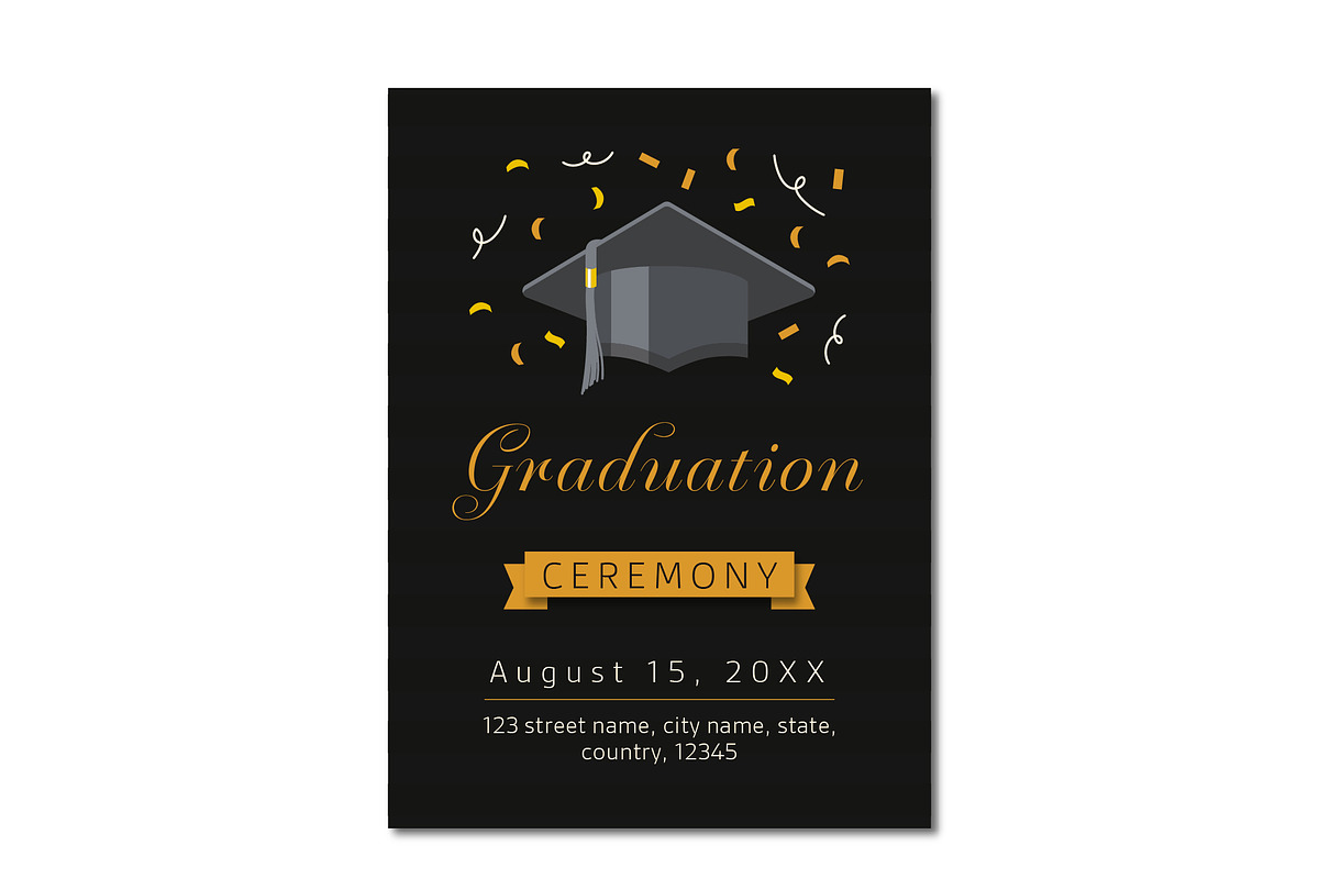 Graduation Ceremony Invitation, a Templates & Theme by studiogstock