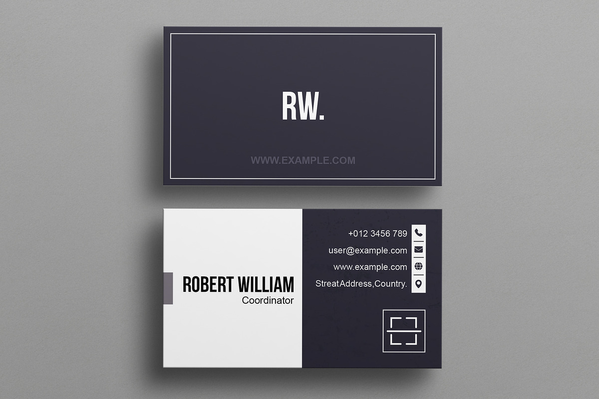 Simple Business Card Layout, a Business Card Template by MightyDesign (Photo 3 of 6)