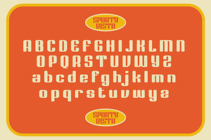 Sporty Vista Retro Font