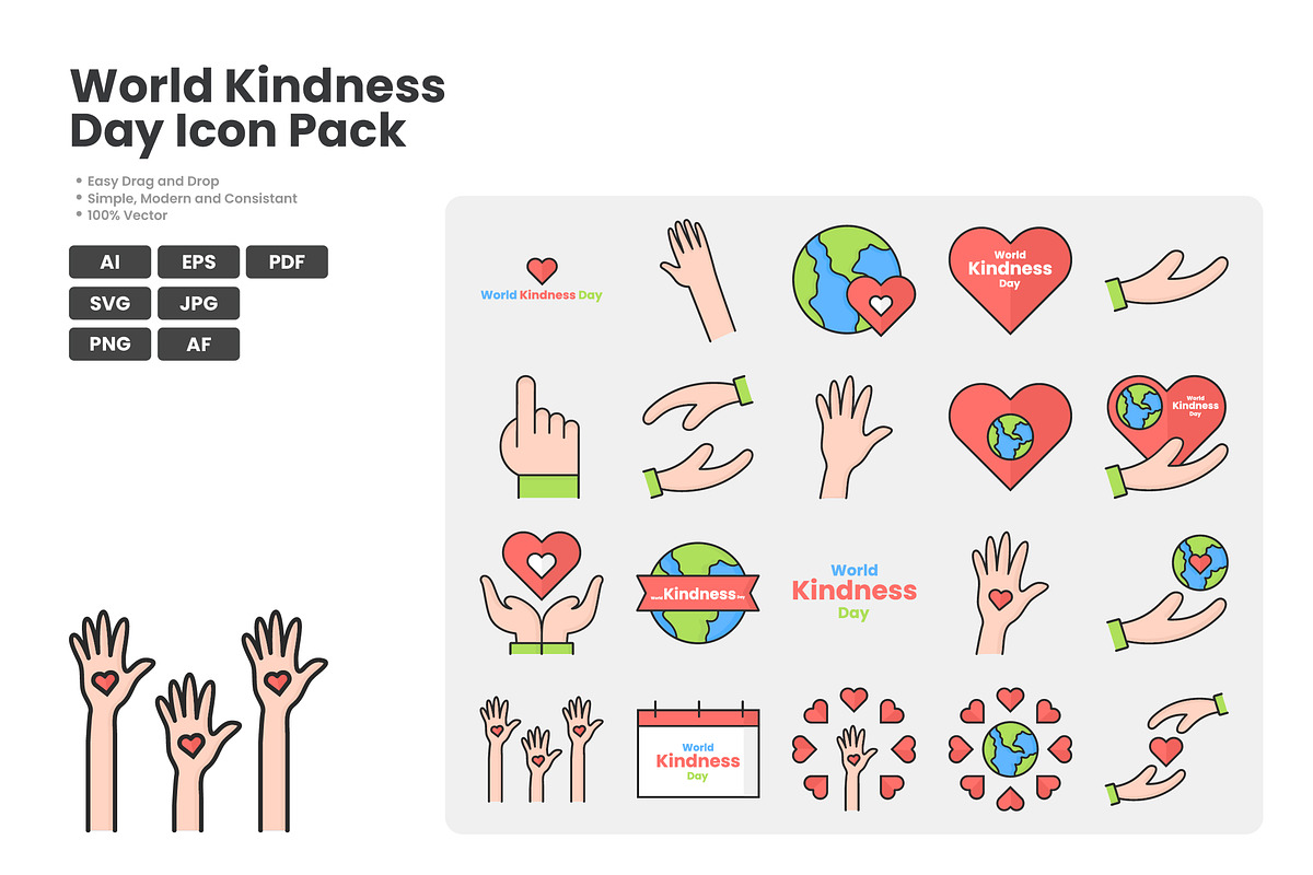 World Kindness Day Icon Pack, a Duotone Icon by erifqizeicon (Photo 3 of 3)