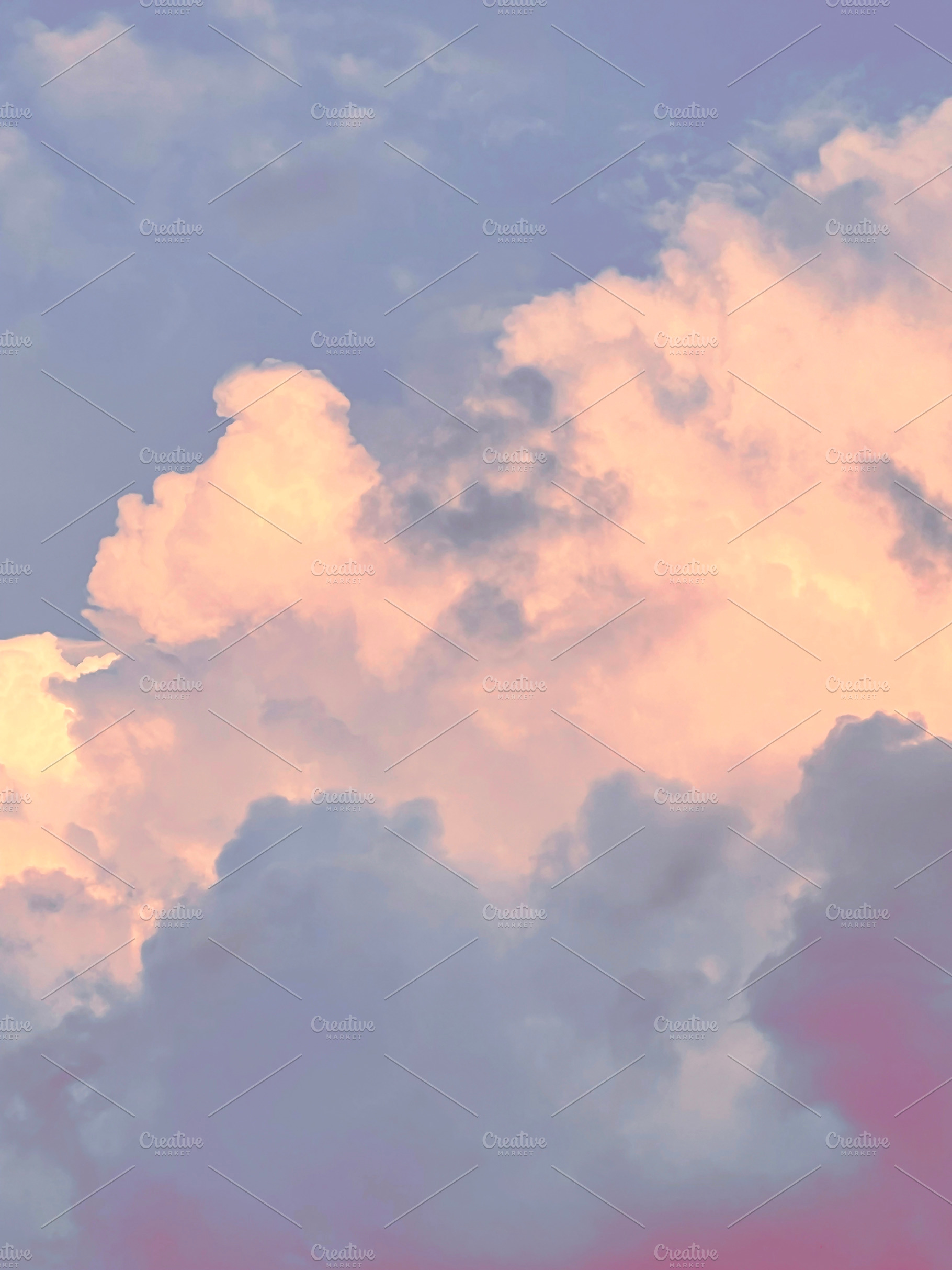 Beautiful lush yellow clouds, a Photo by Natalia Flurno