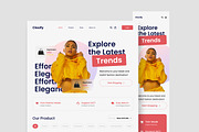 Clasify - Fashion Landing Page, a Landing Page Template by trabaskriya (Thumbnail 4 of 5)