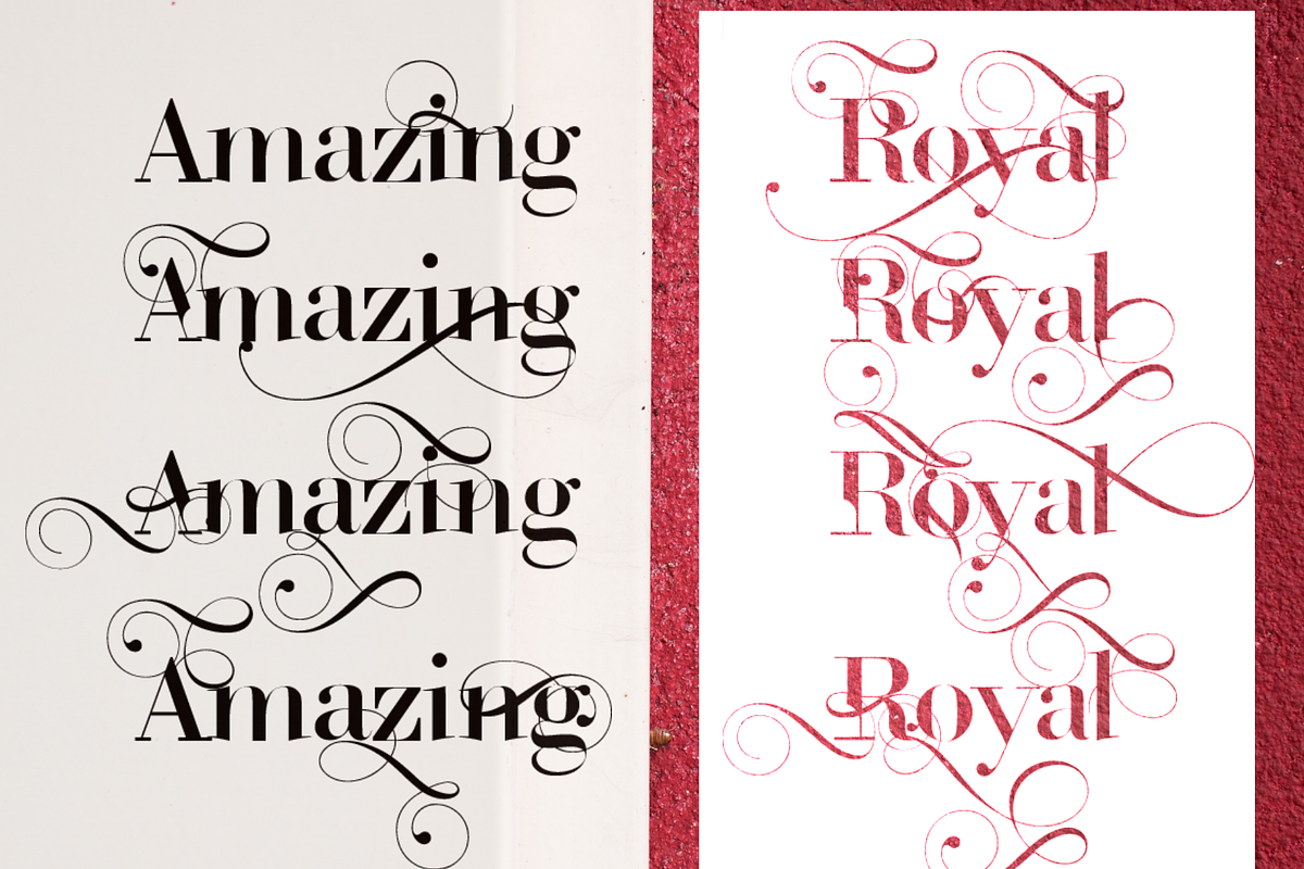 ROYAL STYLE (50% OFF), a Font by Rizkimau's ArtGallery (Photo 12 of 14)
