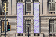 Barcelona Vertical Banners Mockup, a Print Template by M-up (Thumbnail 1 of 2)