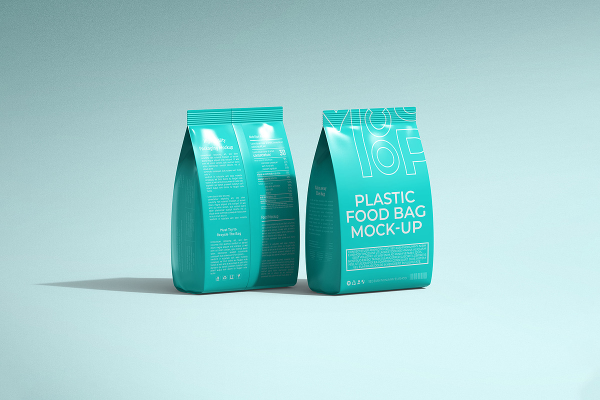 Plastic Food Packaging Bag Mockup, a Packaging Mockup by Ram Studio LLC (Photo 12 of 14)