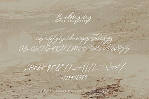 Belonging A Handwritten Font