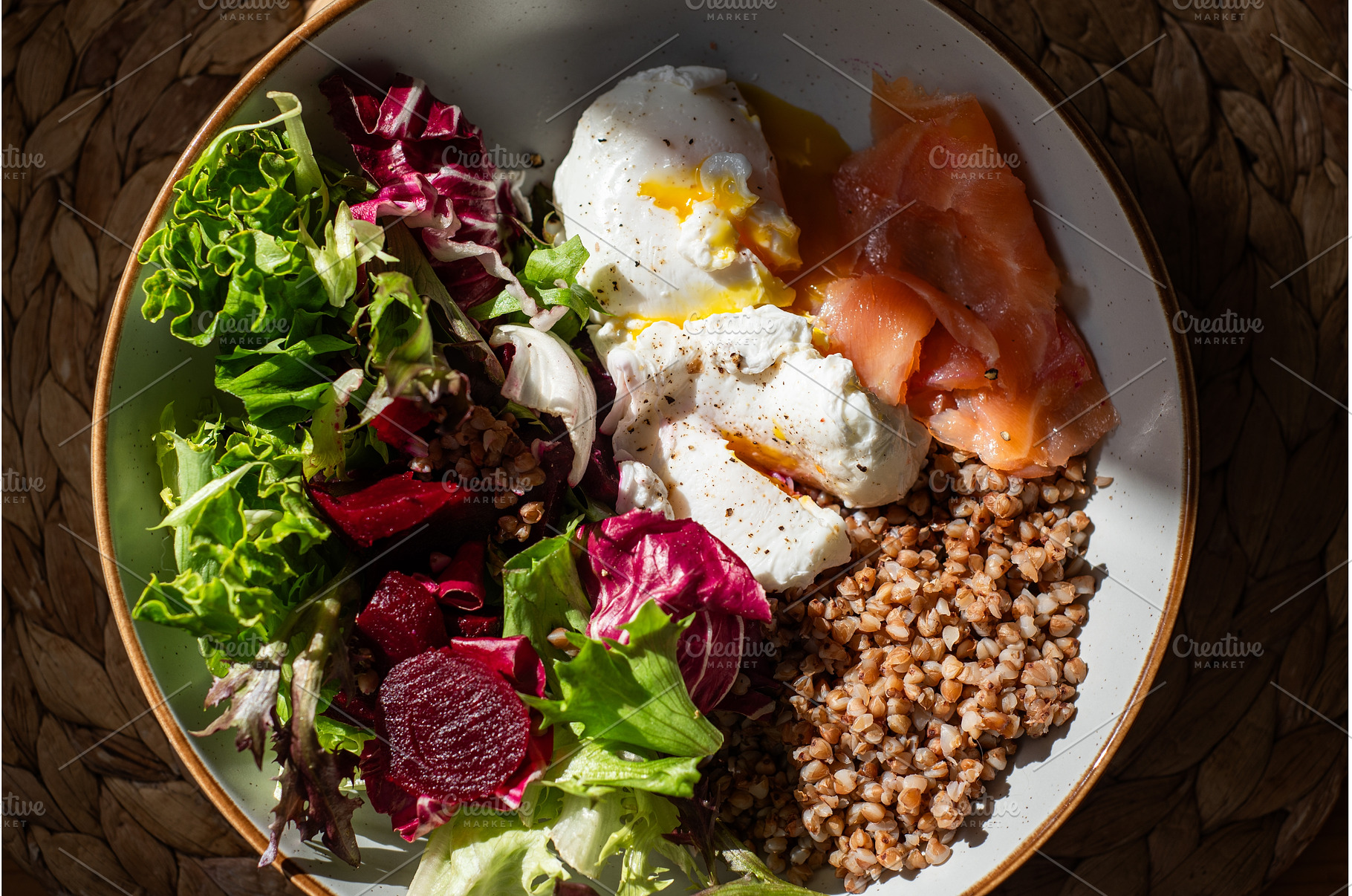 Healthy and balanced breakfast, a Food & Drink Photo by MAnuta