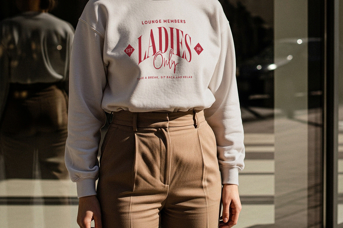 Long Sleeve Ladies T-Shirt Mockup, a Shirt Mockup by Designer Dude