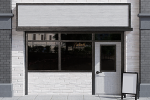 Urban White Store 3D Model, an Object 3D Model by Dudukbersama