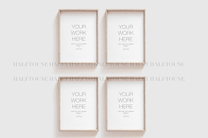 Mockup Set Of 4 Frames,Frame Mockup