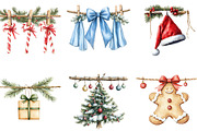 Christmas Clothesline Clipart PNG, a Seasonal Illustration by Designking (Thumbnail 4 of 5)