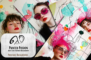 Painted Passion: Artsy Love Paper, a Background Graphic by NiiiNArt (Thumbnail 7 of 8)