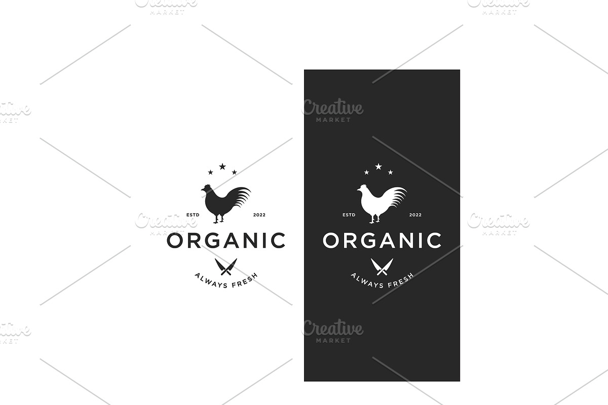 Retro vintage livestock chicken logo, a Branding & Logo Template by LOGOCREATIVE