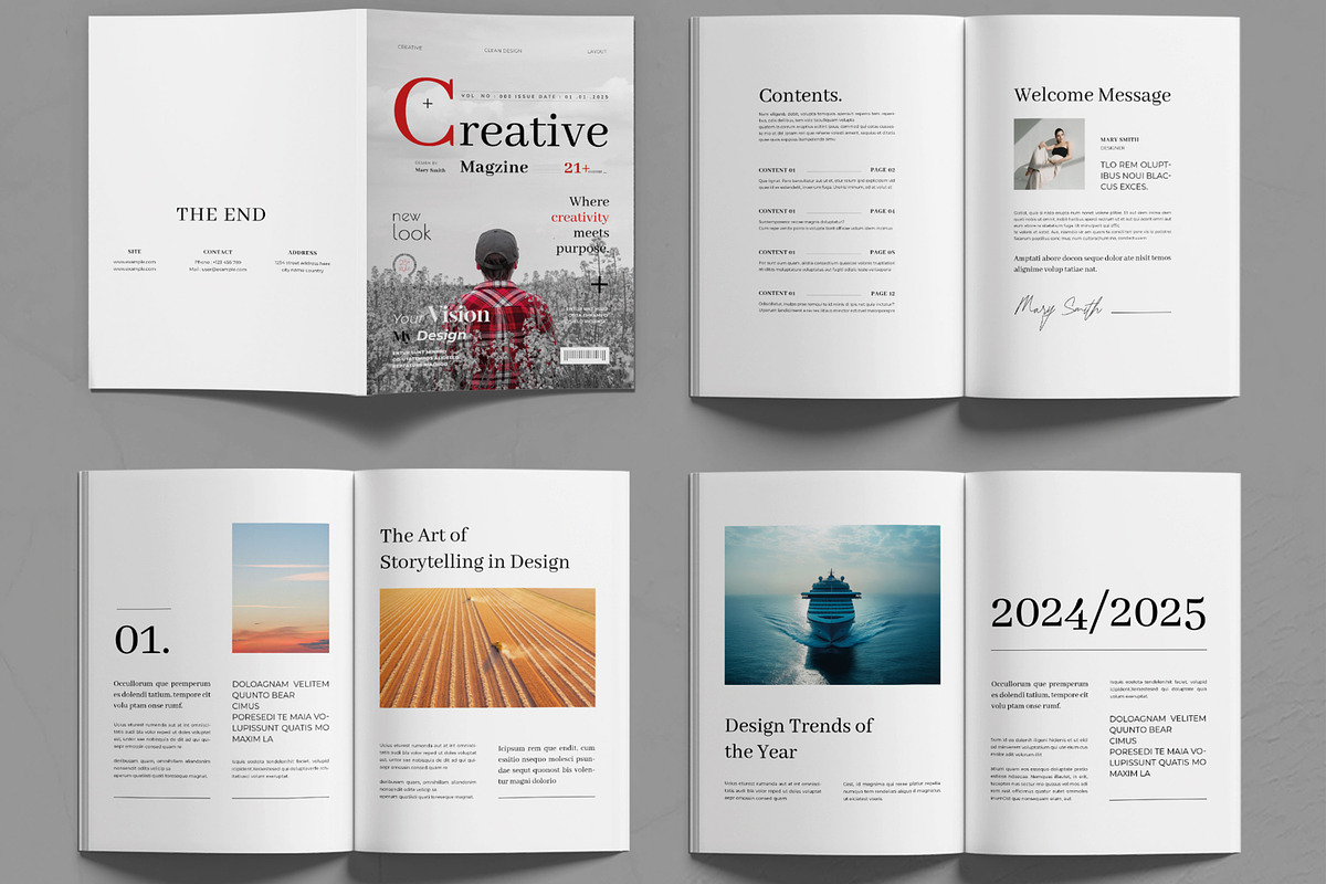 Editorial Magazine Layout, a Magazine Template by MightyDesign (Photo 2 of 6)