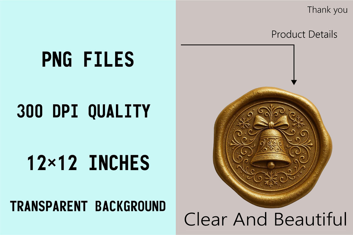 Christmas Wax Seal Clipart Bundle, an Illustration by SVGArt (Photo 4 of 5)