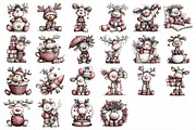 Christmas Reindeer Clipart, an Illustration by Daily.Designs (Thumbnail 5 of 5)