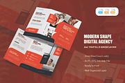 Digital Agency - Trifold Brochure, a Brochure Template by AQR Studio (Thumbnail 1 of 2)