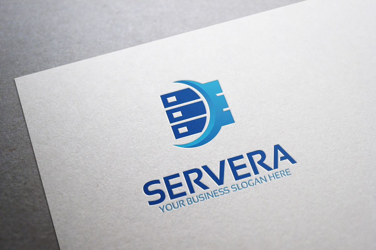Servera Logo, a Branding & Logo Template by Fitra Noor