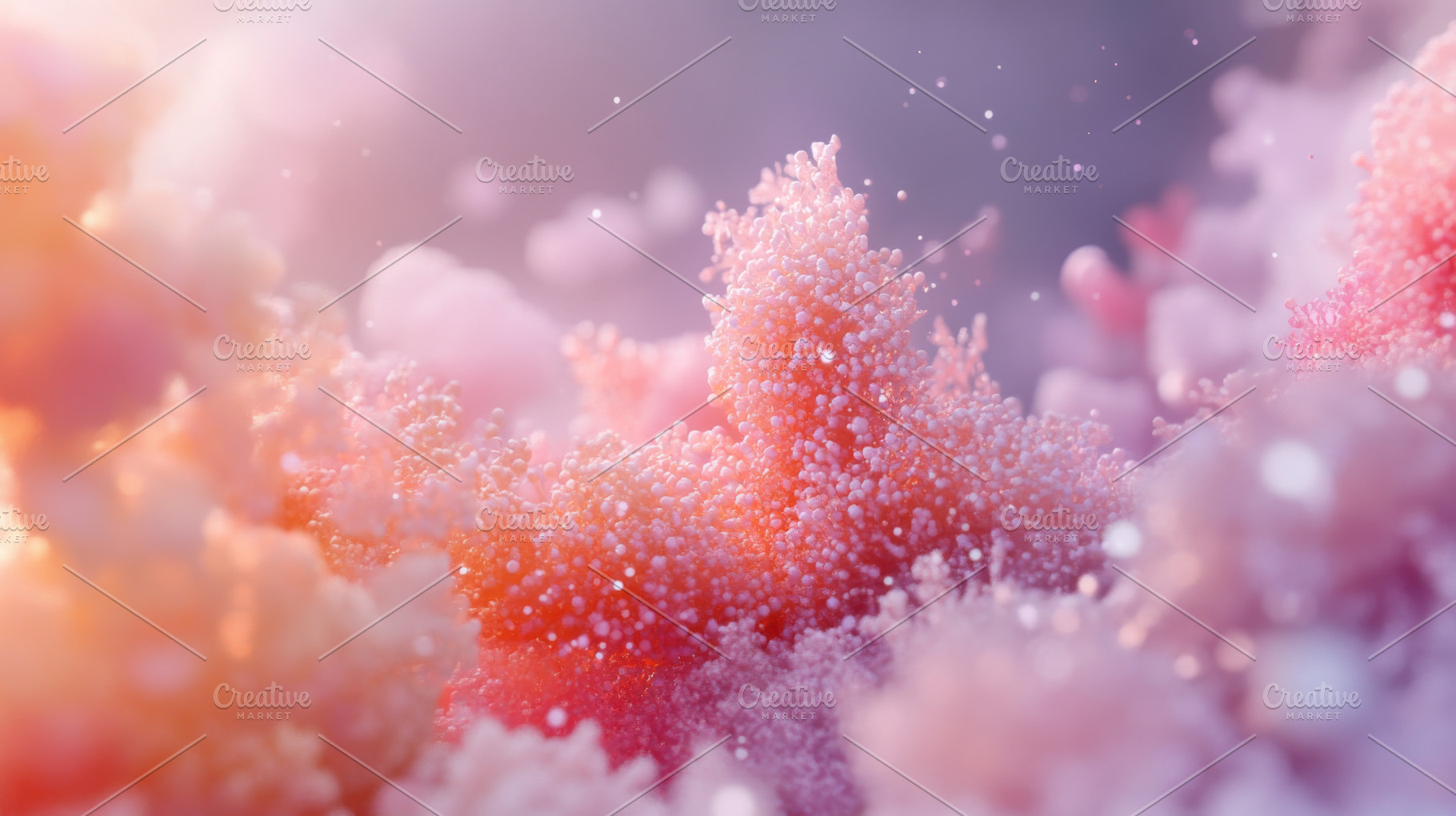 Colorful abstract micro landscape wi, a Photo by Dvoevnore photos