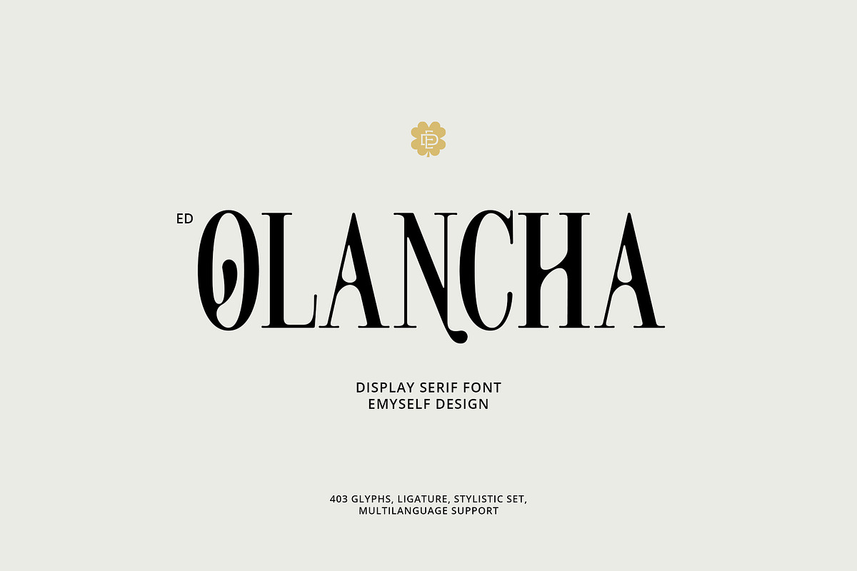 ED Olancha - Display Serif, a Serif Font by Emyself Design (Photo 1 of 12)