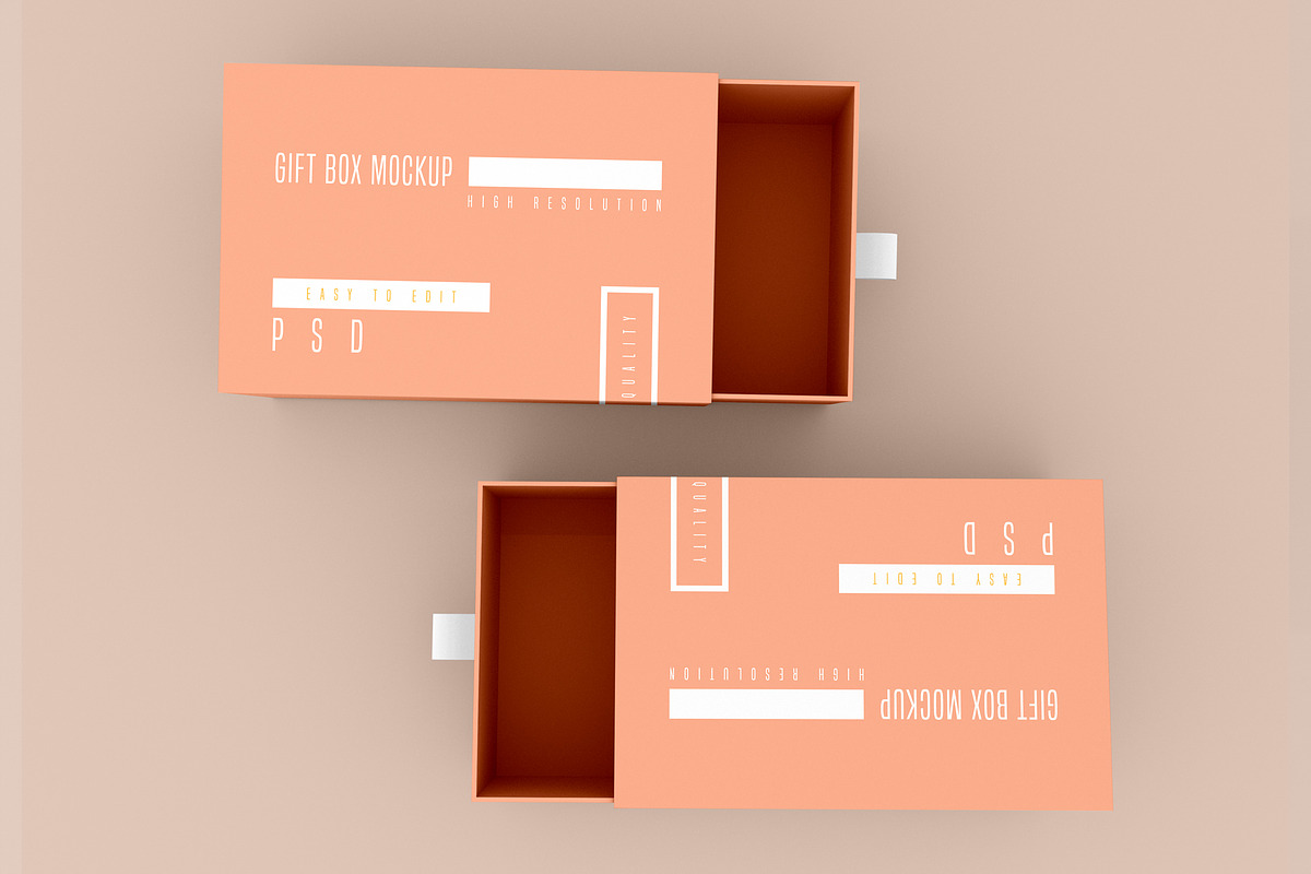 Gift Box Mockup, a Print Template by ZAAS (Photo 6 of 9)