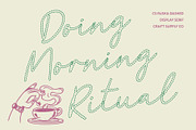 CS Ruska Dashed, a Script Font by Craft Supply Co. (Thumbnail 5 of 8)